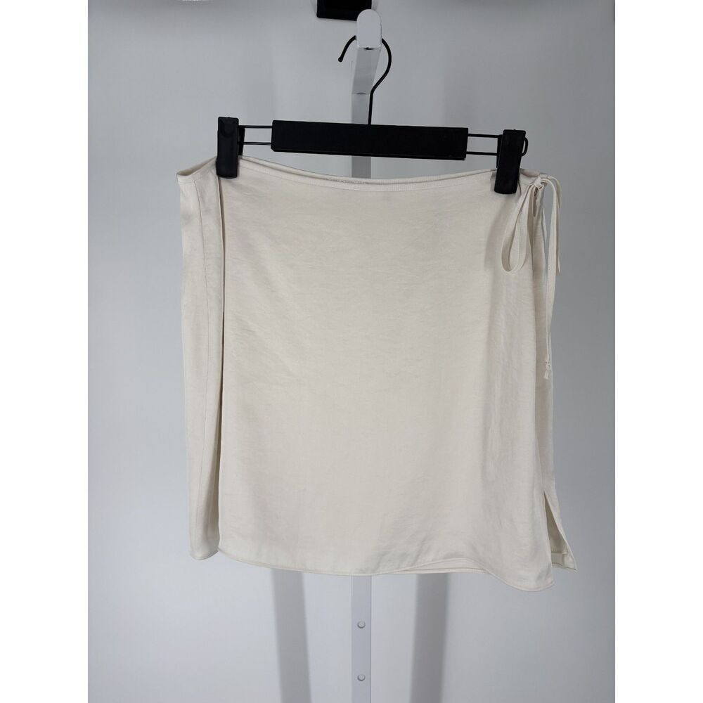 Aritzia Wilfred NWT Cream Wrap Mini Skirt
